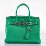 Hermès 2012 Birkin 30 Menthe Clemence Palladium Hardware Lushentic inspired bags