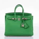 Hermès 2014 Birkin 25 Bambou (Bamboo) Green Togo Palladium Hardware Lushentic replica handbags