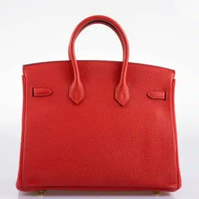 Hermès 2015 Birkin 25 Rouge Pivoine Togo Gold Hardware