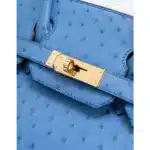 Hermès Rare Collectible 2016 Birkin 30 Mykonos Ostrich Palladium Hardware