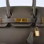 Hermès 2019 Birkin 30 Etoupe Taurillon Novillo Gold Hardware Quality Rep