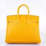 Hermès 2019 Jaune D'Or Epsom Palladium Hardware handbag dupes