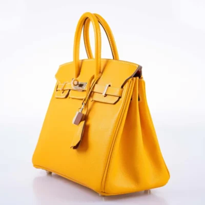 Hermès 2019 Jaune D'Or Epsom Palladium Hardware handbag dupes