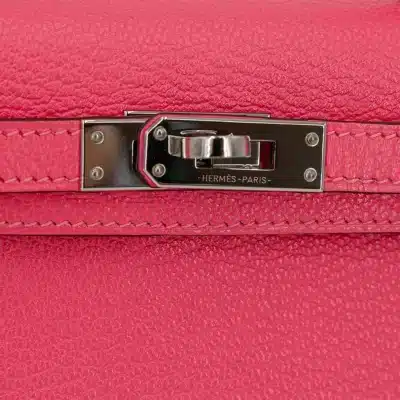 Hermès 2019 Mini Kelly 20 II Sellier Rose Lipstick Chevre Palladium Hardware Quality Replica