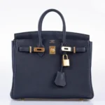 Hermès 2020 Birkin 25 Bleu Nuit Togo Gold Hardware