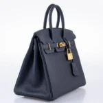 Hermès 2020 Birkin 25 Bleu Nuit Togo Gold Hardware