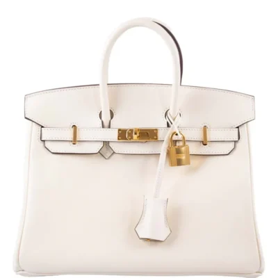 Hermès 2021 Birkin 25 Nata Swift Gold Hardware