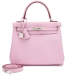 Hermès 2022 Kelly 25 Retourne Mauve Sylvestre Swift Palladium Hardware Affordable