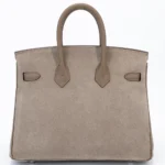 Hermès 2023 HSS Birkin 25 Etoupe Grizzly Doblis Suede & Swift Palladium Hardware Lushentic inspired bags