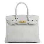 Hermès 2023 Birkin 30 Gris Pale Togo Gold Hardware