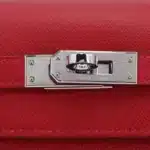 Hermès 2023 Kelly 25 Sellier Rouge Piment and Shocking Rose Madame Palladium Hardware Replica Bags