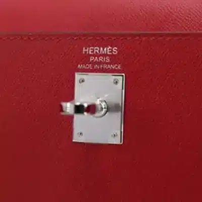 Hermès 2023 Kelly 25 Sellier Rouge Piment and Shocking Rose Madame Palladium Hardware Replica Bags