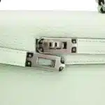 Hermès 2023 Mini Kelly II Vert Fizz Chevre Palladium Hardware Lushentic replica handbags