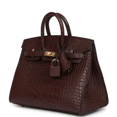 Hermès Birkin 20 Sellier Havane Matte Alligator Gold Hardware Best Lushentic Bags