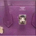 Hermès Kelly 35 Sellier Violet Shiny Porosus Crocodile Palladium Hardware Lushentic replica handbags