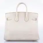 Hermès Birkin 25 Beton Matte Alligator Mississippiensis Gold Hardware