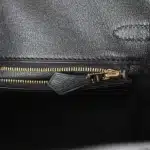 Hermès Birkin 25 Black Matte Alligator Mississippiensis Gold Hardware