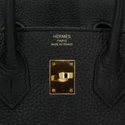 Hermès Birkin 25 Black Togo Gold Hardware