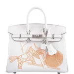 Hermès Limited Edition Birkin 25 Blanc Swift Palladium Hardware