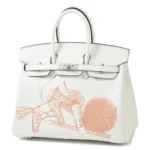 Hermès Limited Edition Birkin 25 Blanc Swift Palladium Hardware