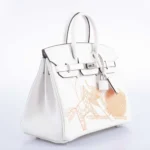 Hermès Limited Edition Birkin 25 Blanc Swift Palladium Hardware