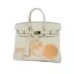 Hermès Limited Edition Birkin 25 Blanc Vaux Swift Silver Hardware