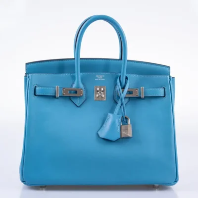 Hermès Birkin 25 Bleu Du Nord Swift front2