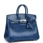 Hermès Birkin 25 Bleu Saphir Lizard Palladium Hardware