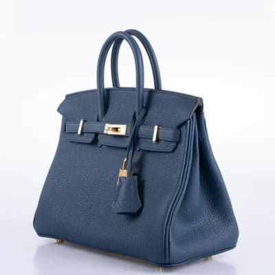 Hermès Birkin 25 Bleu de Prusse Togo Gold Hardware