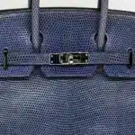 Hermès Birkin 25 Brighton Blue Niloticus Lizard Palladium Hardware replica handbags online