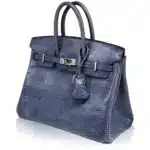 Hermès Birkin 25 Brighton Blue Niloticus Lizard Palladium Hardware replica handbags online