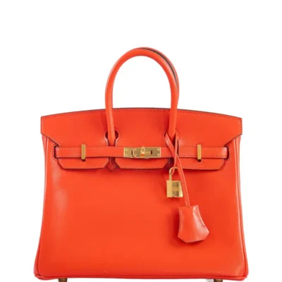 Hermès Birkin 25 Capucine Tadelakt Gold Hardware replica handbags online