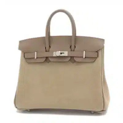 Hermès Birkin 25 Etoupe Doblis Swift Palladium Hardware Lushentic Replica