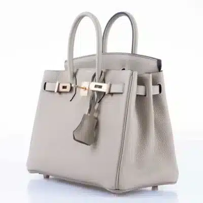 Hermès Birkin 25 Gris Asphalte Togo Rose Gold Hardware