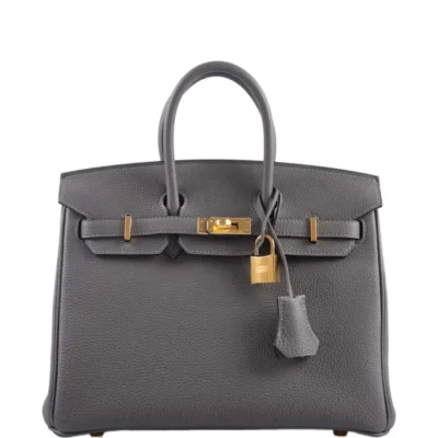 Hermès Birkin 25 Gris Meyer Togo Gold Hardware