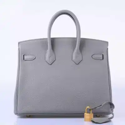 Hermès Birkin 25 Gris Mouette Togo Gold Hardware Luxury replica handbag