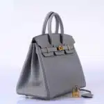 Hermès Birkin 25 Gris Mouette Togo Gold Hardware Luxury replica handbag