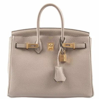 Hermès Birkin 25 Gris Tourterelle Togo Gold Hardware dupes bag