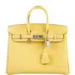 Hermès Birkin 25 Jaune Poussin Togo Palladium Hardware Lushentic inspired bags