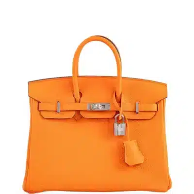 Hermès Birkin 25 Orange Minium Togo Palladium Hardware Quality Replica