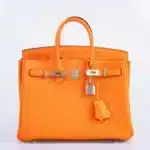 Hermès Birkin 25 Orange Minium Togo Palladium Hardware Quality Replica