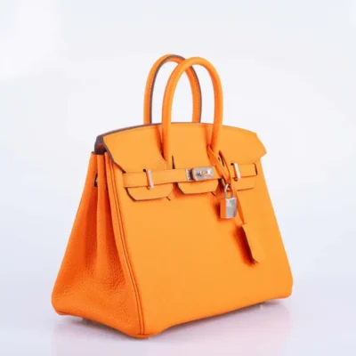 Hermès Birkin 25 Orange Minium Togo Palladium Hardware Quality Replica