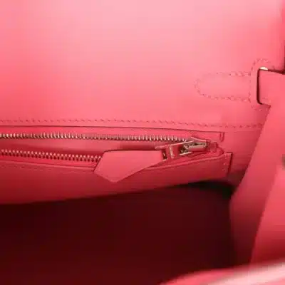 Hermès Birkin 25 Rose Azalee Swift Palladium Hardware