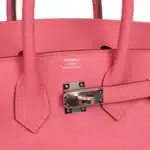 Hermès Birkin 25 Rose Azalee Swift Palladium Hardware