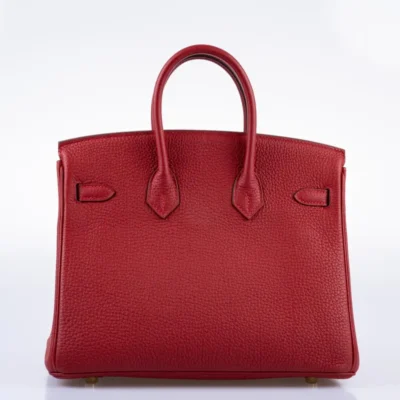 Hermès Birkin 25 Rouge Vif Togo Gold Hardware Quality Rep