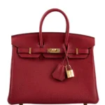 Hermès Birkin 25 Rouge Vif Togo Gold Hardware Quality Rep