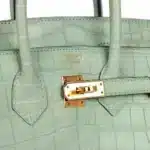 Hermès Birkin 25 Vert D'Eau Matte Alligator Mississippiensis Gold Hardware