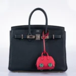 Hermès Birkin 25 Vert Rousseau Togo Palladium Hardware Replica luxury handbag