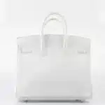 Hermès Birkin 25 White Epsom Palladium Hardware Luxury bag