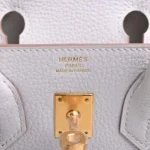 Hermès Birkin 25 White Togo Gold Hardware Luxury bag